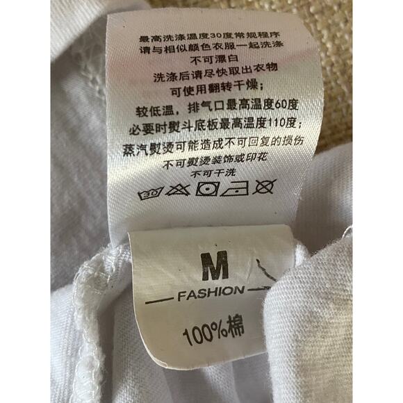 DIOR logo  White T Shirt Cotton M - Picture 5 of 6